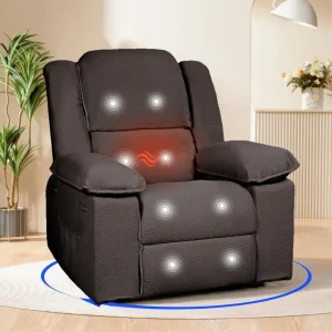 Swivel Rocker Recliner Chair for Adults,  , 360° Swivel