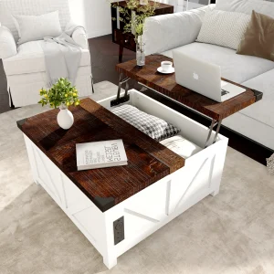 Lift Top Coffee Table with inside storage space  35.6"/40"