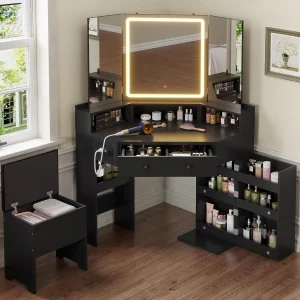 Vanity Desk with Mirror