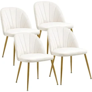 Velvet Dining Chairs Set of 4,